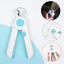 Carica l'immagine nel visualizzatore di Gallery, Queta Tagliaunghie per Cani Gatti a Luce LED con Lima Unghie, Blu