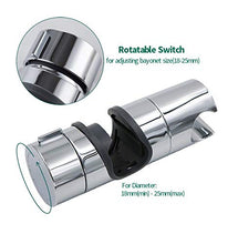Carica l&#39;immagine nel visualizzatore di Gallery, Joyoldelf 18-25 mm ABS Regolabile Ricambio Staffa Supporto Doccia per Argento - Ilgrandebazar