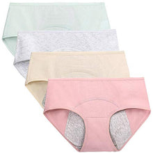 Carica l&#39;immagine nel visualizzatore di Gallery, Nightaste Mutandine Periodo Mestruale Cotone Ragazze Micro Mesh Donna...