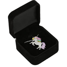 Carica l'immagine nel visualizzatore di Gallery, Naler Collana pendente con unicorno, Ciondolo ciondolo in argento con... - Ilgrandebazar