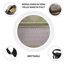 Carica l&#39;immagine nel visualizzatore di Gallery, sisn&#39;s shop Zaino Donna Borsa In VERA PELLE MADE IN ITALY A Mano Nero Pitone
