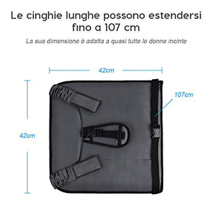 Rovtop Cintura di Sicurezza in Gravidanza, Auto per grigio