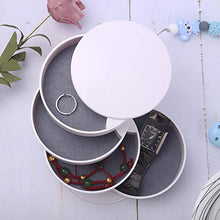 Carica l'immagine nel visualizzatore di Gallery, 2 pezz Jewellery Organizer 4 Strati Portagioie Piccolo Donna Scatola di...