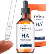 Carica l'immagine nel visualizzatore di Gallery, 60ml. Bio Siero con Acido Ialuronico Puro a 3 pesi Molecolari+Vitamina C -Noti Agenti Antirughe/Antietà. Biologico/Vegano. Siero Viso e Contorno Occhi Idratante/Illuminante. Dermatologicamente Testato