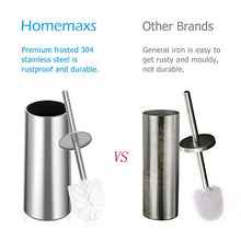 Carica l&#39;immagine nel visualizzatore di Gallery, Homemaxs Scopino Bagno e Portascopino WC, per WC in Acciaio... - Ilgrandebazar