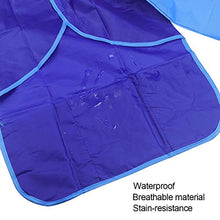 Carica l&#39;immagine nel visualizzatore di Gallery, Natuce 2 Pezzi Grembiule da Pittura Bambini, Grembiulino Impermeabile Scuola Maniche Lunghe con 3 Tasche per Bambini 3-7 Anni, Grembiule da Gioco - Pittura, Cucina, Scuola, casa (Giallo + Blu)
