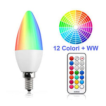 Carica l&#39;immagine nel visualizzatore di Gallery, Bonlux Lampadine Colorata LED E14 RGB Colori 3W C35 E14, Bianco Calda - Ilgrandebazar