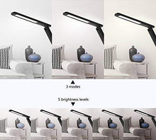 Carica l&#39;immagine nel visualizzatore di Gallery, WILIT U13 Lampada da Scrivania LED 9W, 5 Livelli Dimmerabili 3 Modalità Nero - Ilgrandebazar