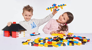 Simba- Barattolo 40 Pezzi Blox Monocolore, Colore Bianco, 104118890 Bianco
