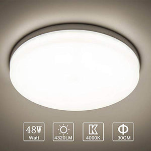 Yafido LED Plafoniera 48W Ultra magro UFO Pannello Bianco Naturale - Ilgrandebazar