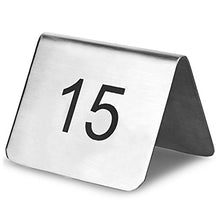 Carica l'immagine nel visualizzatore di Gallery, dine@drinkstuff - Set di numeri da tavolo in acciaio inox, per ristoranti e...