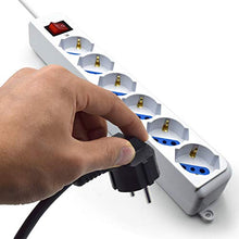 Carica l&#39;immagine nel visualizzatore di Gallery, Ewent EW3922-3M Multipresa Ciabatta Elettrica a 6 Posti prese Italiane White