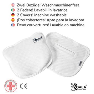 Koala Babycare® Cuscino Neonato Plagiocefalia Sfoderabile (con KPH, Bianco - Ilgrandebazar