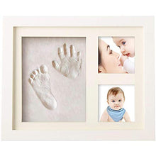 Carica l&#39;immagine nel visualizzatore di Gallery, Smile Mind Cornice Impronte Neonato 4 In 1 Porta Foto Kit Calco Mani E Piedi...