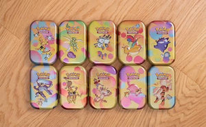 Pokémon Miniscatola da collezione Scarlatto e Violetto-151 del GCC Scyther (due buste di espansione, una moneta e una carta con illustrazione), edizione in italiano, 210-60387