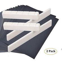 Carica l&#39;immagine nel visualizzatore di Gallery, Set con selletta per ponte e capotasto di ricambio, in vero osso, per... - Ilgrandebazar