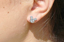 Carica l'immagine nel visualizzatore di Gallery, Findout - Orecchini da donna in argento Sterling a forma di topolino, White - Ilgrandebazar