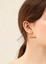 Carica l'immagine nel visualizzatore di Gallery, Sllaiss, piccoli orecchini a cerchio intrecciati in argento Sterling S925,... - Ilgrandebazar
