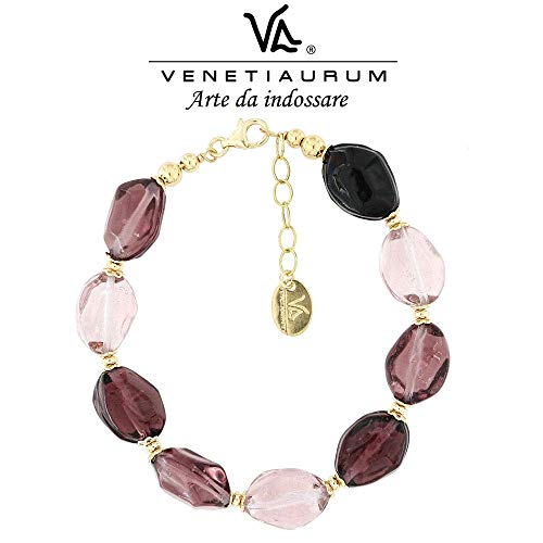 Venetiaurum - Bracciale Da Donna Con Perle Colore Ametista In Vetro...