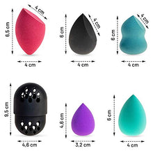 Carica l&#39;immagine nel visualizzatore di Gallery, Set Spugnette Make Up Beauty Goccia - Spugne Blender Ovali Colorate...