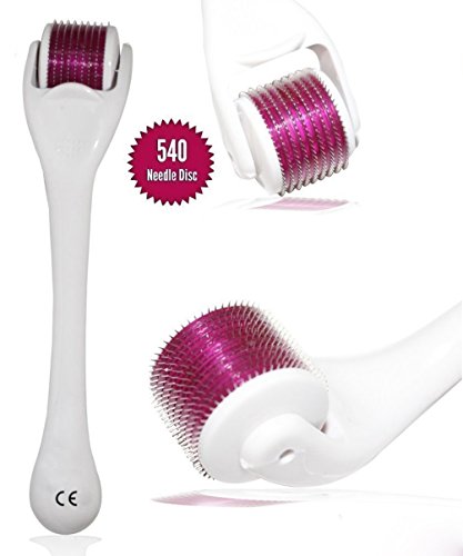 Uskincare Titanio Micro-ago Derma Roller 1.0mm+Istruzioni 1.0mm, bianco viola - Ilgrandebazar