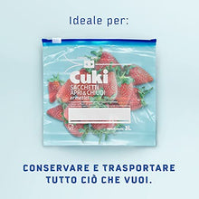 Carica l&#39;immagine nel visualizzatore di Gallery, Cuki Sacchetti Apri e Chiudi Ermetici Picooli, 1L, 15 Pezzi 15 Unità (Confezione da 1)