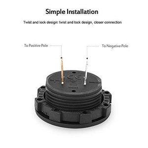 YGL Voltmetro DC 24v / 12v Auto/Moto Impermeabile Tensione Corrente Blu - Ilgrandebazar