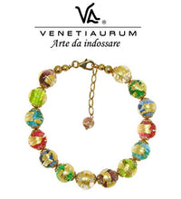 Carica l&#39;immagine nel visualizzatore di Gallery, Venetiaurum - Bracciale Da Donna Con Perle In Vetro Originale Di Murano E...