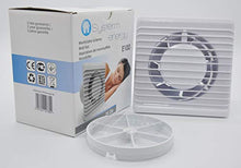 Carica l'immagine nel visualizzatore di Gallery, Ventilatore universale con valvola antiritorno Ø 100 mm/10 cm per bagno e...