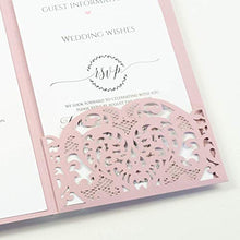 Carica l&#39;immagine nel visualizzatore di Gallery, Apribile taglio laser inviti matrimonio fai da te partecipazioni matrimonio... - Ilgrandebazar