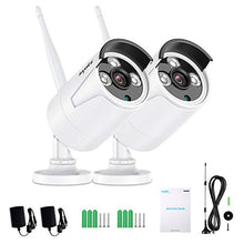 Carica l&#39;immagine nel visualizzatore di Gallery, SANNCE - Telecamera CCTV wireless 1080p, 2.0 MP per esterni, resistente alle...