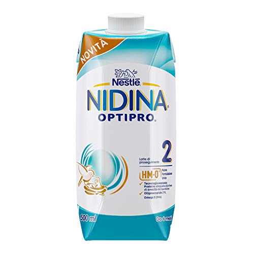 Nestlé Nidina OPTIPRO 2 HM;O da 6 Mesi Latte di Proseguimento Liquido; 12...