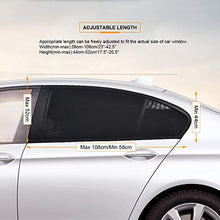 Carica l&#39;immagine nel visualizzatore di Gallery, Uarter Tendine Parasole Auto Finestrino Laterale per Bambini Universali Nero - Ilgrandebazar