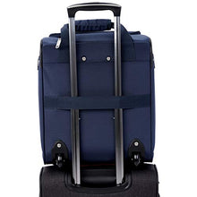 Carica l'immagine nel visualizzatore di Gallery, AmazonBasics - Bagaglio per vano sottosedile, Blu scuro 41cm, Navy Blue
