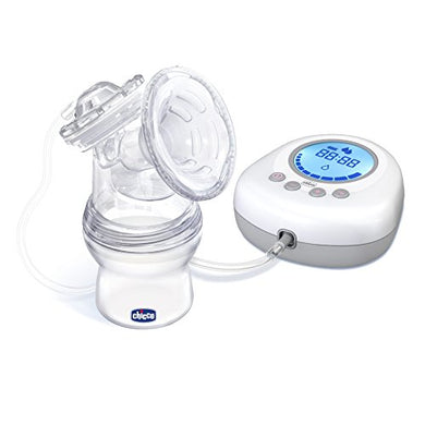 Chicco Naturally Me Tiralatte Elettrico, 10 livelli d’intensità, Bianco