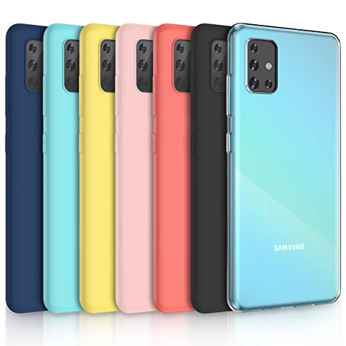 Oududianzi - 7X Cover per Samsung Galaxy A51 (2020), [Serie Arcobaleno]... - Ilgrandebazar