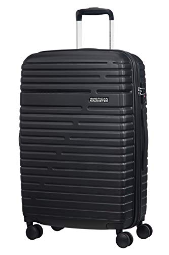 American Tourister Aero Racer Spinner 68 Expandable - 3.6 M, Nero (Jet Black)