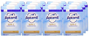 Aptamil Soya 3 Latte di crescita- 12 Bottiglie da 500 ml, l'imballaggio può...