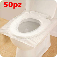 Carica l&#39;immagine nel visualizzatore di Gallery, Confezione 50 Pezzi, Copertura Igienica Monouso per WC Viaggio 50 pezzi - Ilgrandebazar