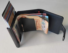 Carica l'immagine nel visualizzatore di Gallery, LOTHUS Porta Carte Di Credito Slim RFID 2a Generazione Portafoglio Pelle Nero - Ilgrandebazar