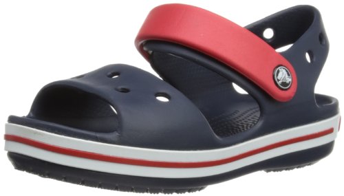 Crocs Crocband Kids, Sandali con Cinturino alla 33/34 EU, Blu Navy Red
