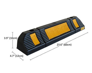 SNS SAFETY LTD RWS-225 Fermaruote in Gomma per Parcheggi Commerciali o... - Ilgrandebazar