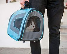 Carica l'immagine nel visualizzatore di Gallery, PET MAGASIN Contenitori da Trasporto per Gatti - Trasportino Morbido, Blu