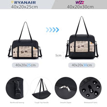 Carica l&#39;immagine nel visualizzatore di Gallery, BAGZY Bagaglio a Mano 40x20x25 Ryanair，Scalabile Borsone da Viaggio Valigia per Weekend Borsoni Pieghevole Leggero Borsa Palestra Impermeabile Borsa Sportiva，Modello di Giornale