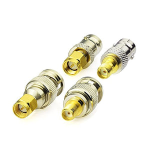 Eightwood Adattatore SMA Kit Antenna da a BNC 4 tipo BNCP-SMAP