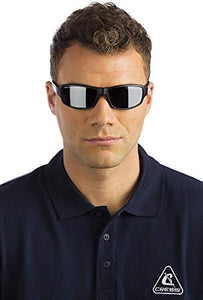 Cressi Ninja, Occhiali Sportivi da Sole Nero/Lenti Specchiate Silver - Ilgrandebazar