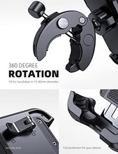 Carica l'immagine nel visualizzatore di Gallery, Supporto Telefono Bicicletta, Lamicall Supporto Telefono Moto - 2022 Universale Manubrio Supporto Cellulare per iPhone 14 Pro Max, 13 12 11 Pro Max, Mini Xs X 8 7, Samsung S10 S9, 4.7-6.8" Smartphones