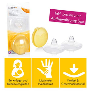 Medela Contact Cappelletti per il Seno, M, Confezione da 2 Pezzi M - Ilgrandebazar