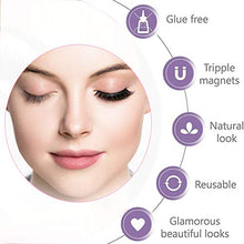 Carica l&#39;immagine nel visualizzatore di Gallery, H-Piano - Ciglia magnetiche, 3 magneti, 4 pezzi, set di ciglia magnetiche...