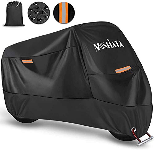 MOSFiATA - Copertura impermeabile per moto, in tessuto Oxford 210D, con fori...